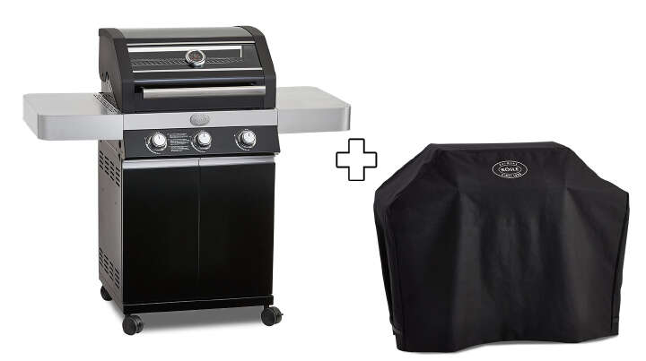 RÖSLE Gasgrill BBQ-Station VIDERO G3 Pure inkl. Wetterschutzhülle